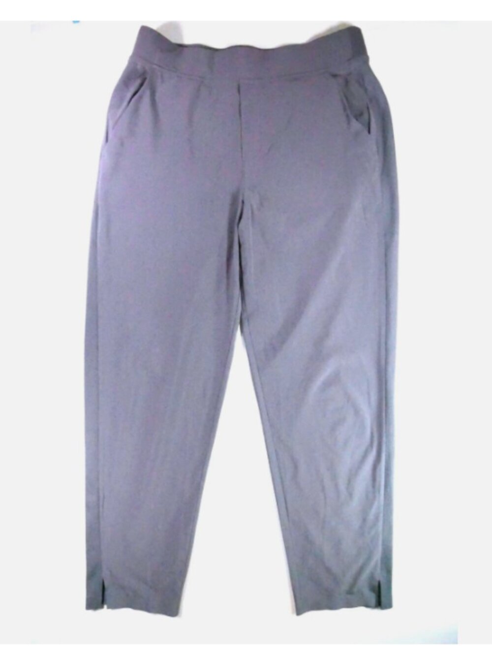 Athleta Brooklyn Ankle Pants Sz 10 Purple Featherweight Stretch Comfy Excellent
